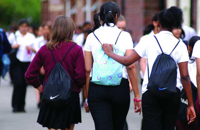 Children going to school