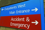 NHS Hospital sign