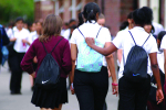 Children going to school